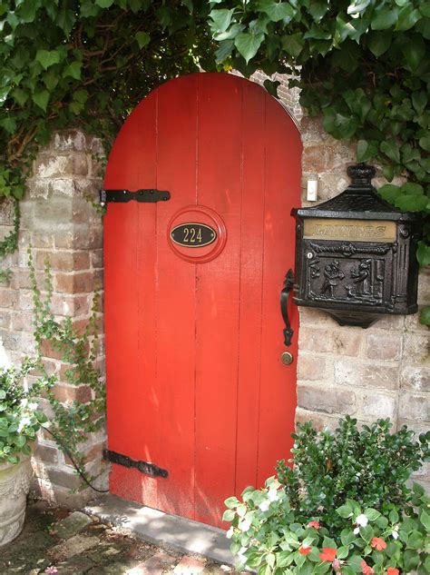 Pin By Tess Gilmore On For The Home Red Door Red Brick Wall Painted