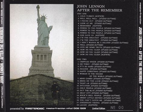 World Of Bootlegs Bootleg John Lennon After The Remember Cd