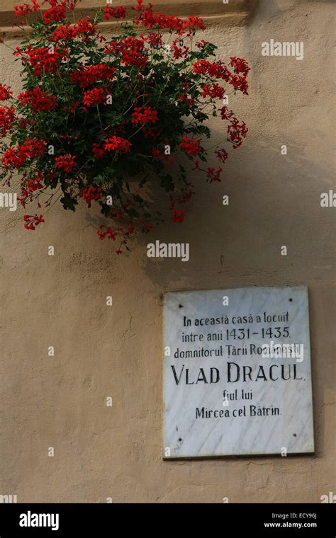 Birthplace Of Vlad Tepes Iii Dracul In Sighisoararomania Stock Photo