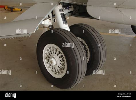Landing Gear Wheels Of An Aircraft Stock Photo Alamy