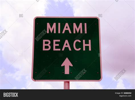 Miami Beach Sign Image And Photo Free Trial Bigstock