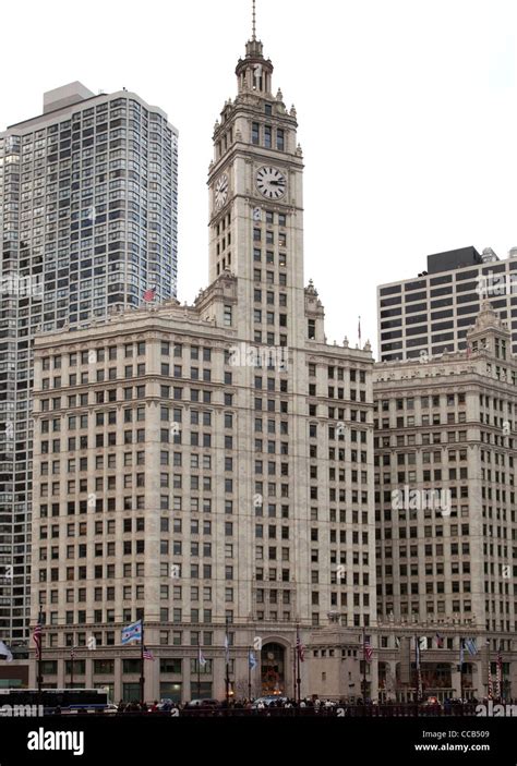 Wrigley Building On North Michigan Avenue On Chicagos Near North Side