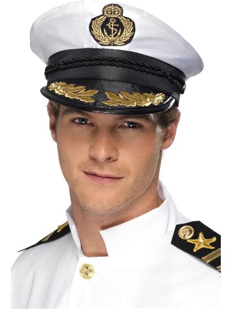 Mens Captains Fancy Dress Cap