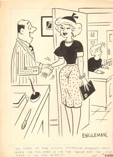 Sexy Dumb Blond Humorama 1959 By Earl Engleman