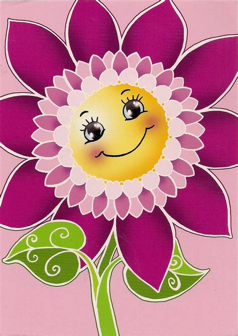 Postcards2lufra A Smiley Flower