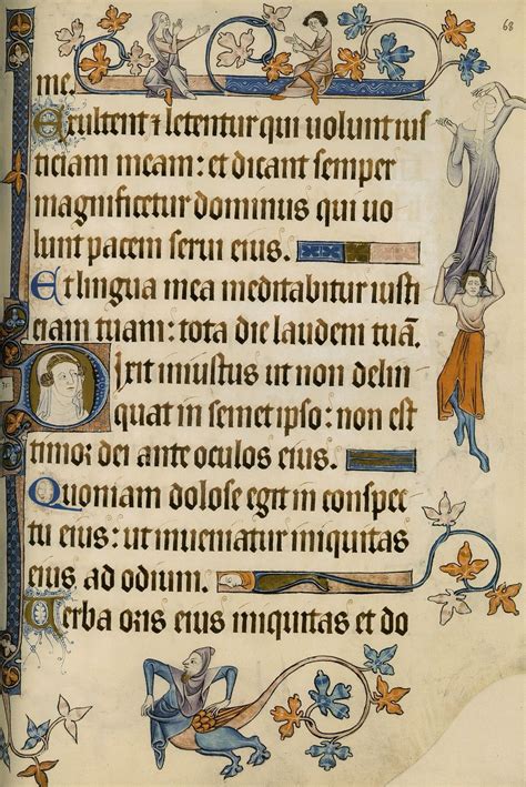 Marginalia Medieval Art Illuminated Manuscript Lettering