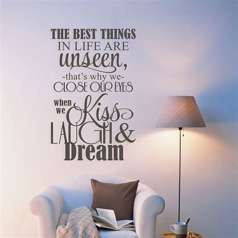 The Best Things In Life Wall Sticker By Snuggledust Studios