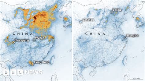 Coronavirus Nasa Images Show China Pollution Clear Amid Slowdown Bbc