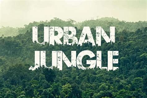 Urban Jungle Font Dafont Free