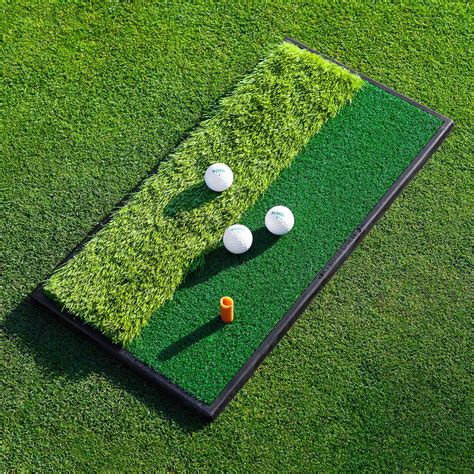 Dual Sided Golf Mat Practise Hitting Mat Net World Sports