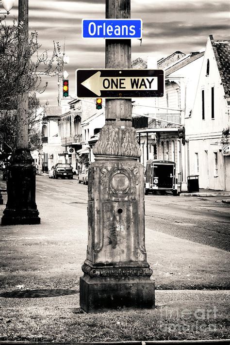Orleans Street One Way Fusion Photograph By John Rizzuto Fine Art America