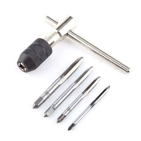 5pcsset Tap Drill Wrench Tapping Threading Tool M3 M6 Hand Screwdriver