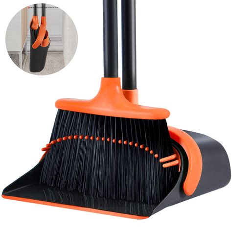 Broom And Dustpan Set For Home Broom And Dust Pans With Long Handle