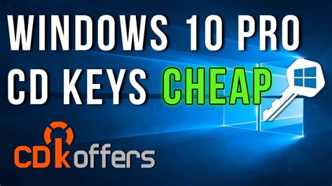 Cdkoffers Cheap Windows 10 Pro Cd Keys Special Offer Youtube
