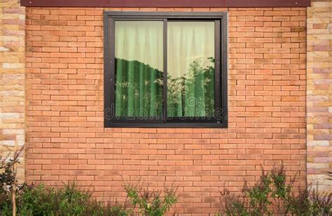 Window Exterior On Brick Wall Stock Photo Image Of Glass Brickwall