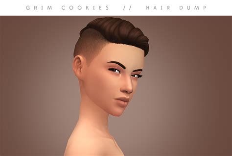 Grimcookies Parker Hairs Kim Braids Sims 4 Maxis Match Hairs