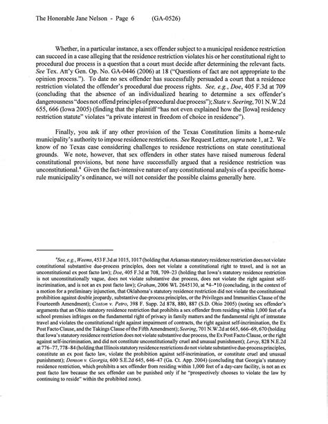 Texas Attorney General Opinion Ga 0526 Page 6 Of 7 The Portal To