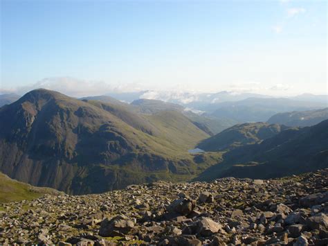View From The Top Of Scafell Pike England S Highest Mountain The Western Lake District