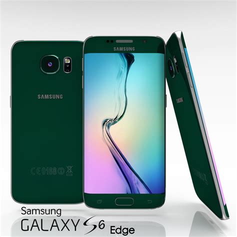 3d Asset Samsung Galaxy S6 Edge Emerald Green Cgtrader
