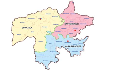 Palnadu District Map Mandals