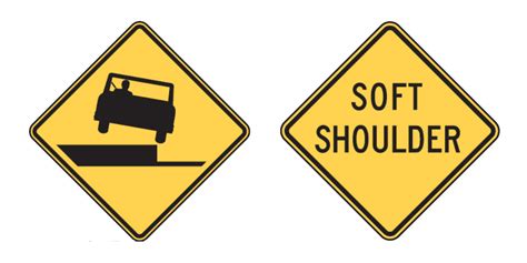 What Does The Shoulder Drop Off Sign Mean
