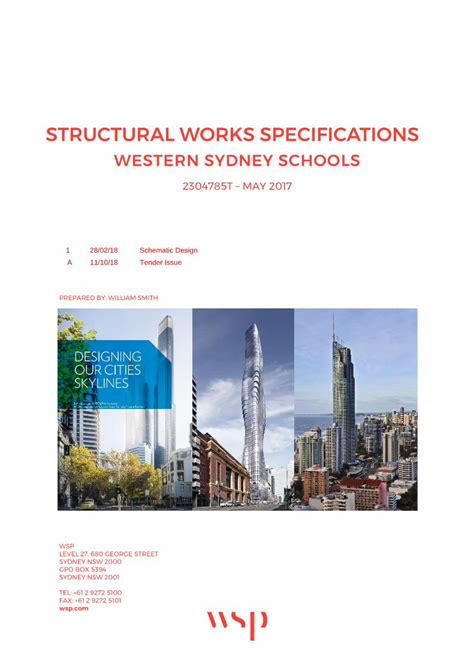 Pdf Structural Works Specifications Dokumentips