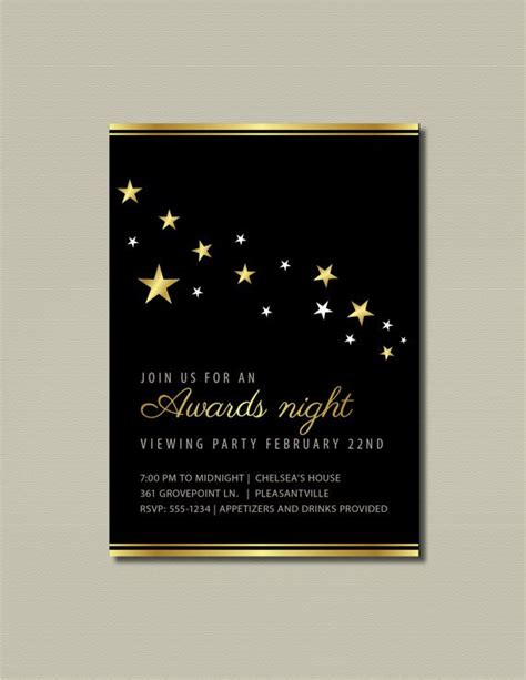 Every year my sister and i watch every movie nominated for the academy awards' best picture. Oscar Party Invitation Wording