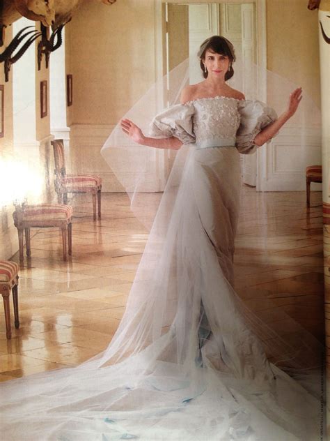Caroline Sieber In Her Custom Chanel Wedding Gown Inspired By The 1865