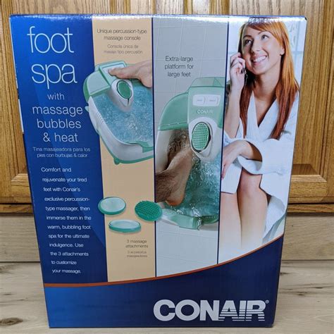 conair foot spa pedicure with bubbles vibration massage and heat new in box 74108233424 ebay