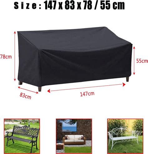 Garden Bench Cover Lcgod Bench Covers Waterproof 2 Seater 600d Heavy