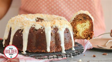 Carrot Bundt Cake With Cheesecake Filling And Cream Cheese Glaze
