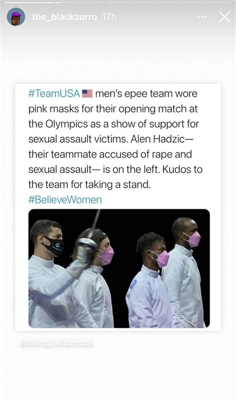 Us Olympic Fencers Wore Pink Masks To Protest Their Teammate Accused Of