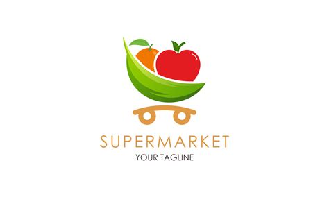 Supermarket Logo Template Design Vector Graphic By Deemka Studio