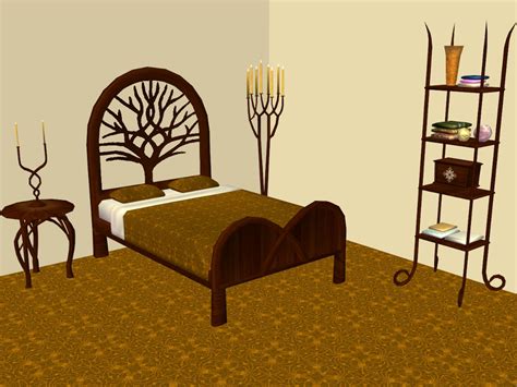 Elven Bedroom Furniture Sims 4 Mod