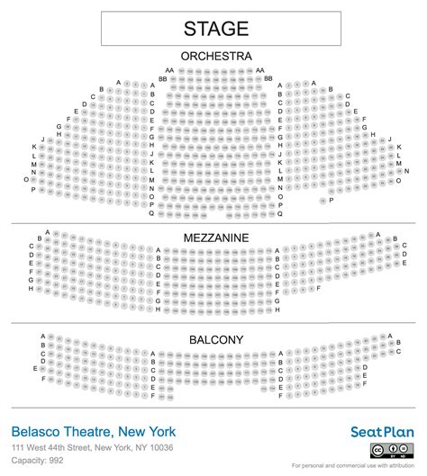 The Belasco Seating Chart