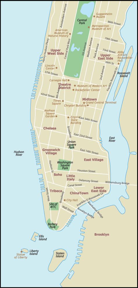 New York City Map Nyc Map Manhattan Map