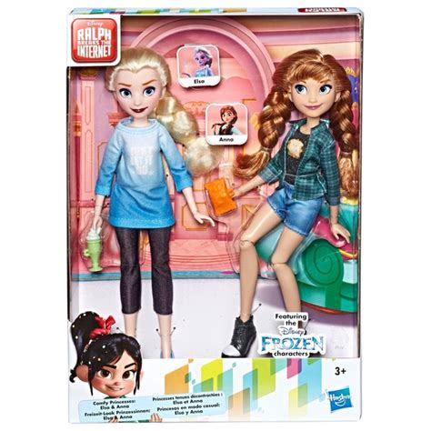 Disney Princess Ralph Breaks The Internet Movie Dolls Elsa And Anna