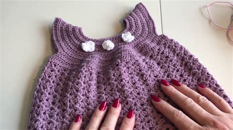 Baby Dress Tutorial Crochet Easy Youtube