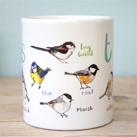 Tits Bird Mug By Sarah Edmonds Illustration