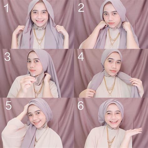8 styles hijab tutorial 2020 ⚘ cara pakai tudung shawl simple & kemas terkini ⚘ lifestyle mari berhijab. 14+ Cara Pakai Tudung Bawal Simple Tapi Cantik 2020