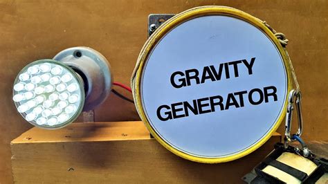 Gravity Generator Made With Recycled Material Free Electricity