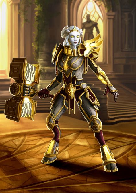 Artstation Paladin Lightforged Draenei Silent Hsu World Of