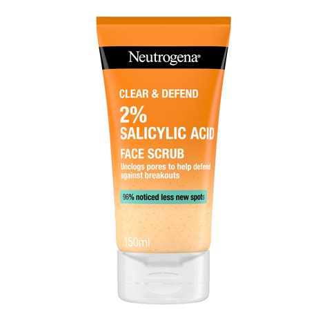Neutrogena Clear Defend Salicylic Acid Face Scrub