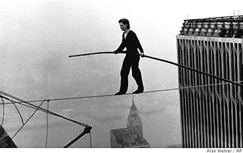man on wire twin towers high wire walk