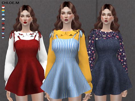 The Sims Resource Dress With Blouse