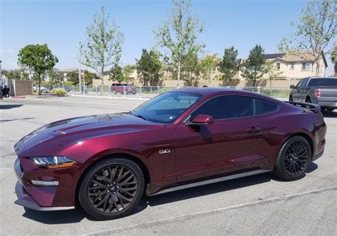 My New 2018 Ford Mustang Gt 50 Royal Crimson Red 6 Speed Manual And