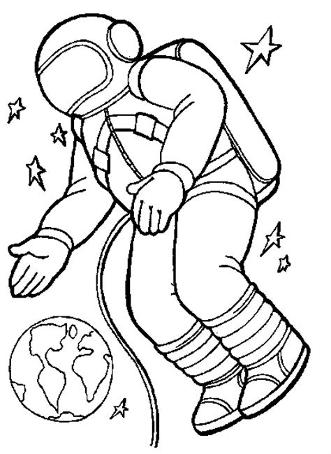 Printable Astronaut Coloring Pages