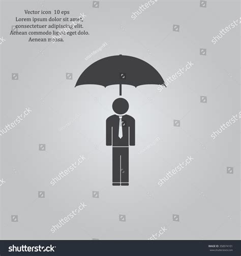 Man Umbrella Stock Vector Royalty Free 358974101 Shutterstock