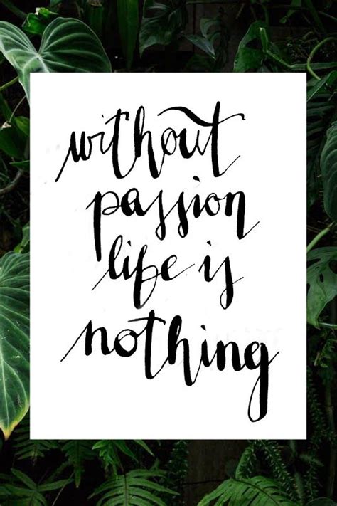 Without Passion Life Is Nothing By Klassdsign Words Graphic Quotes