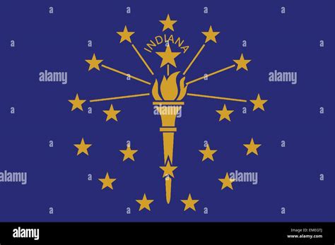 Indiana State Flag Stock Vector Image And Art Alamy